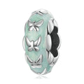 Charm mariposas de plata 925