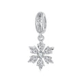 Charm copo de nieve de plata 925