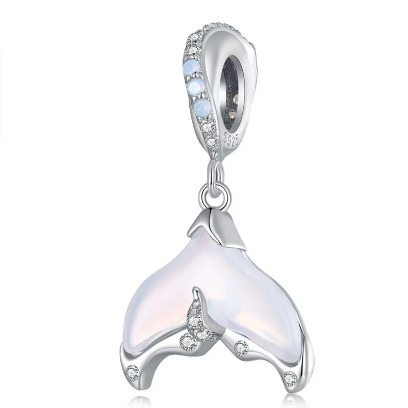 Charm cola de ballena de plata 925