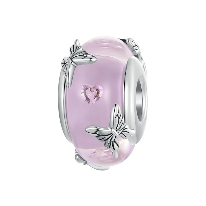 Charm mariposas de plata 925