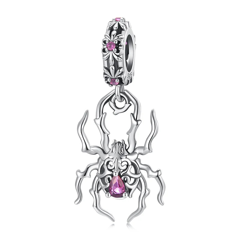 Charm araña de plata 925